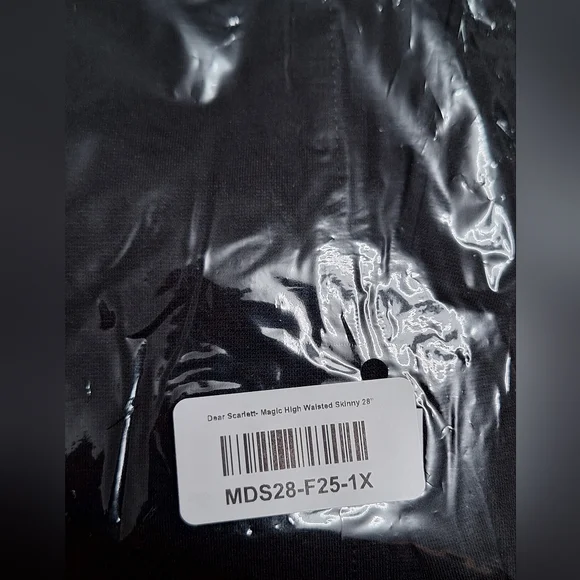 Women's Dear Scarlett Black Magic Skinny Fit Plus Size Pants~1XL - Picture 5 of 5